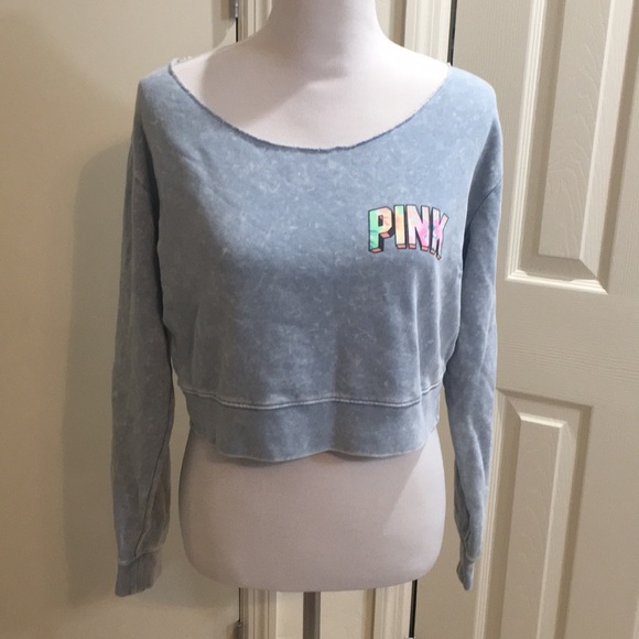 NWT VS PINK cropped sweatshirt - Picture 4 of 8
